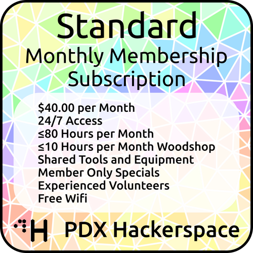 Standard Monthly Membership Subscription